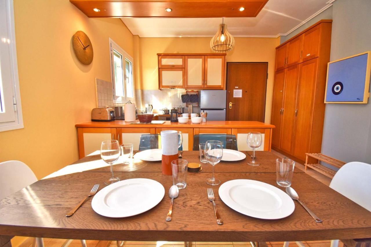 Pebbles And Sea At Barbati With Shared Pool Apartamento Exterior foto